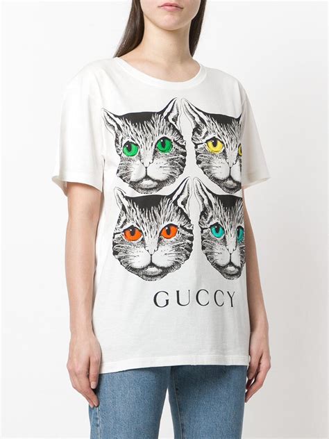 gucci cat t-shirt women's|Gucci cat carrier knock off.